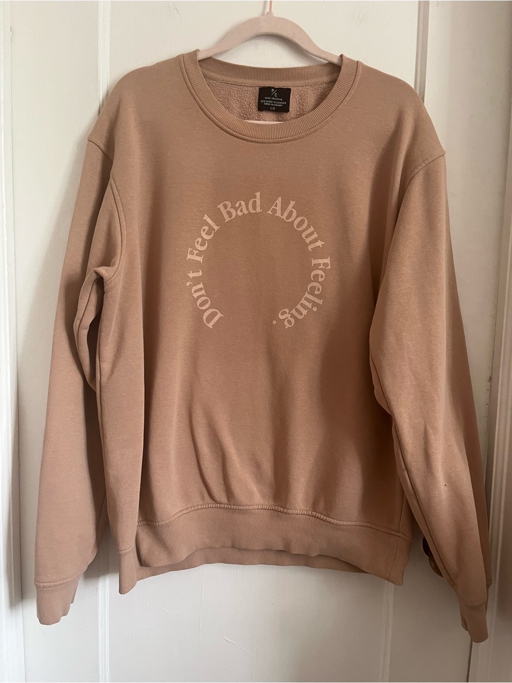 Peace/ Collective 'Don't Feel Bad About Feeling' Jumper